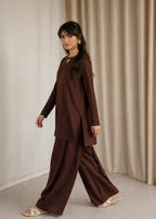Brown Heart Cutout Co-ord Set
