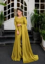Rich Mustard Satin Saree