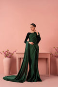 Bottle Green Silk Saree