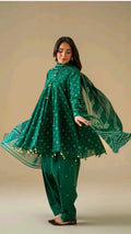 Chunri Print Frock Suit 3pc