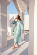 POWDER BLUE PEARL-EMBELLISHED SET