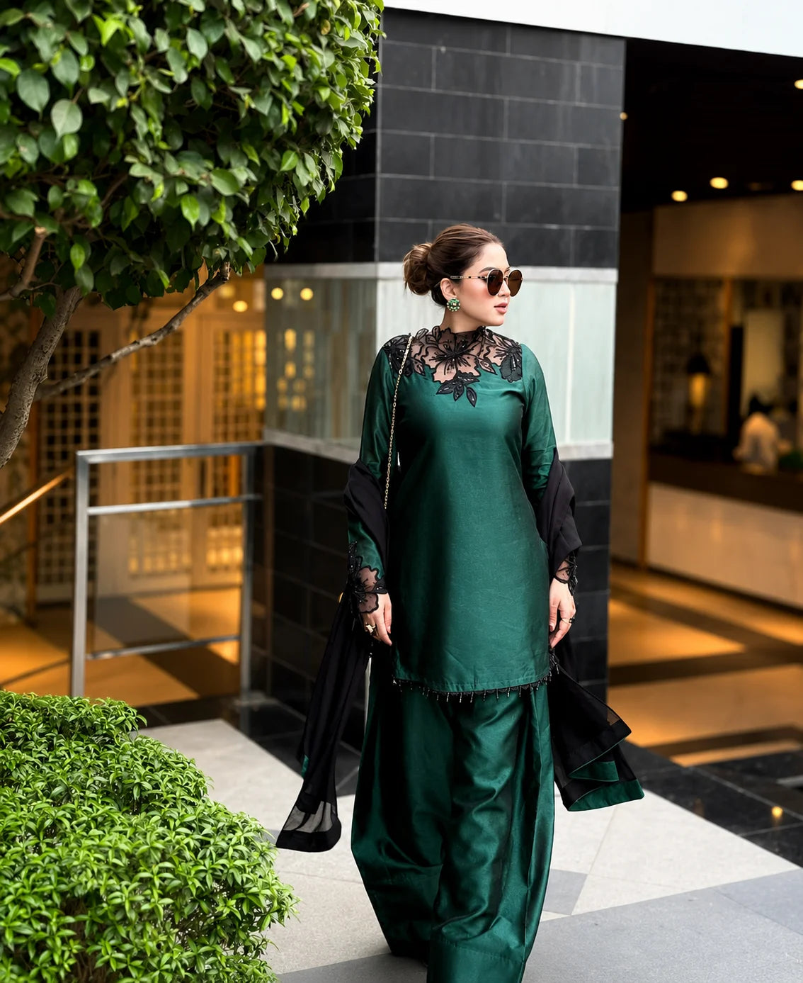 Emerald Green Farsi Shalwar