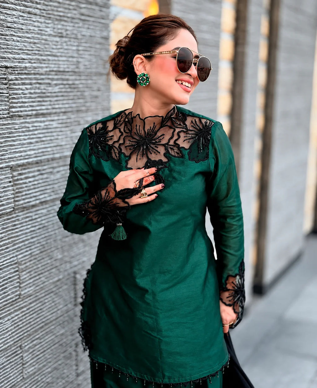 Emerald Green Farsi Shalwar