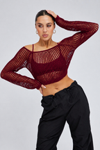Weave Knit Crop Top