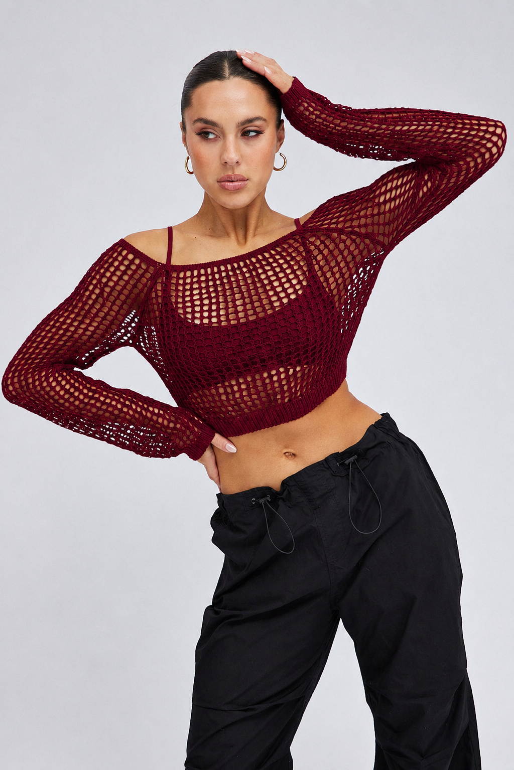 Weave Knit Crop Top