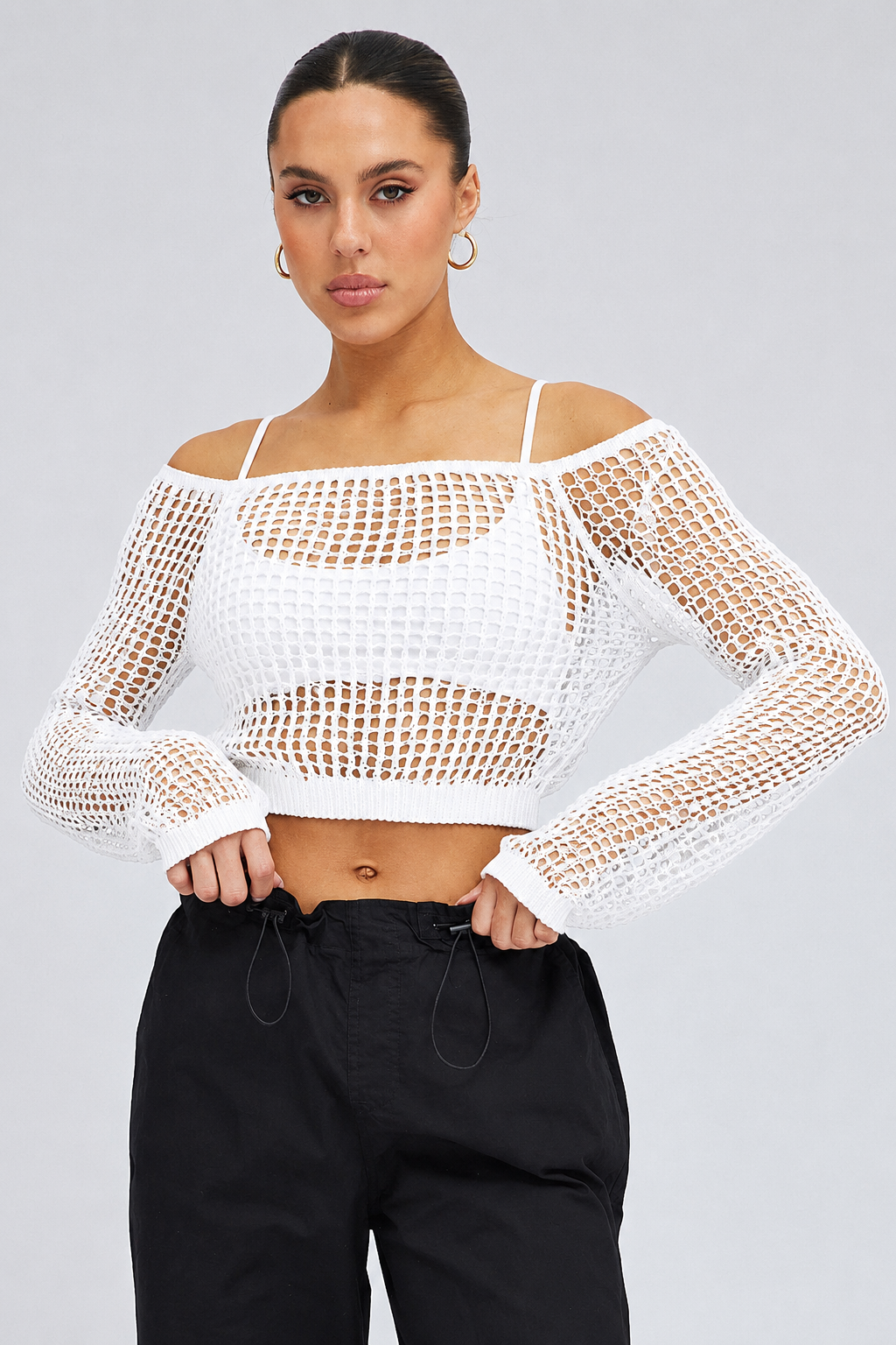 Weave Knit Crop Top