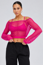 Weave Knit Crop Top