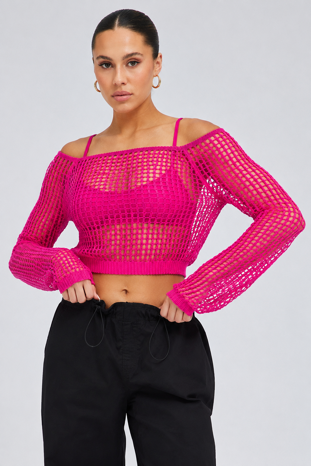 Weave Knit Crop Top