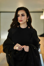 Black Draped CO-ORD Set
