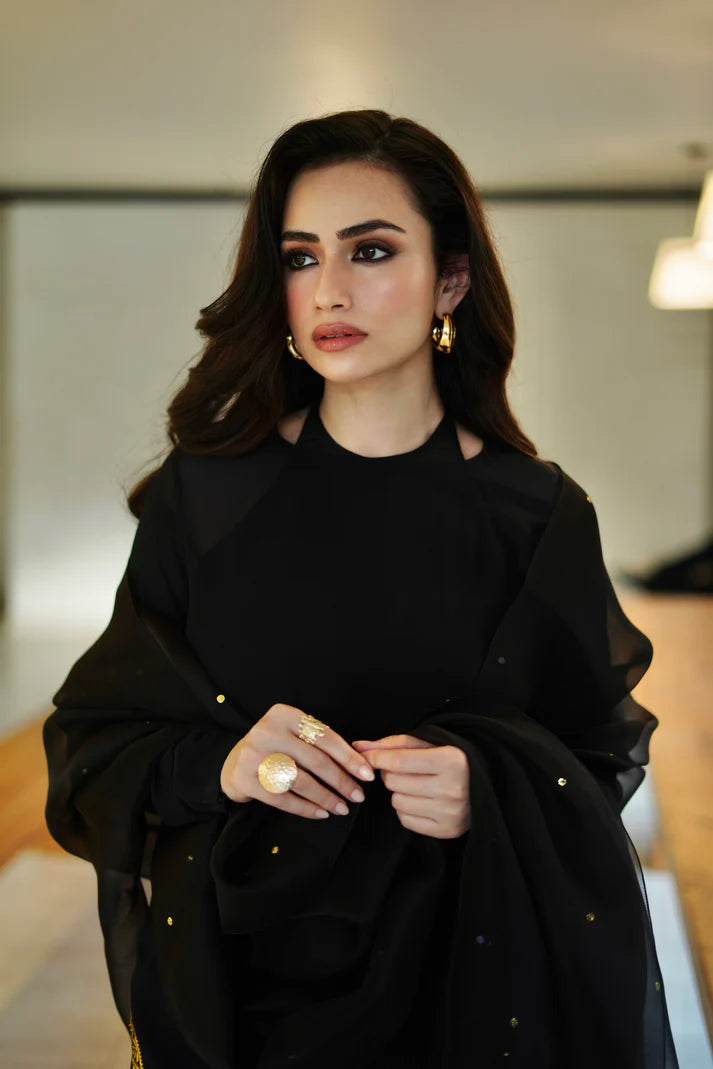 Black Draped CO-ORD Set