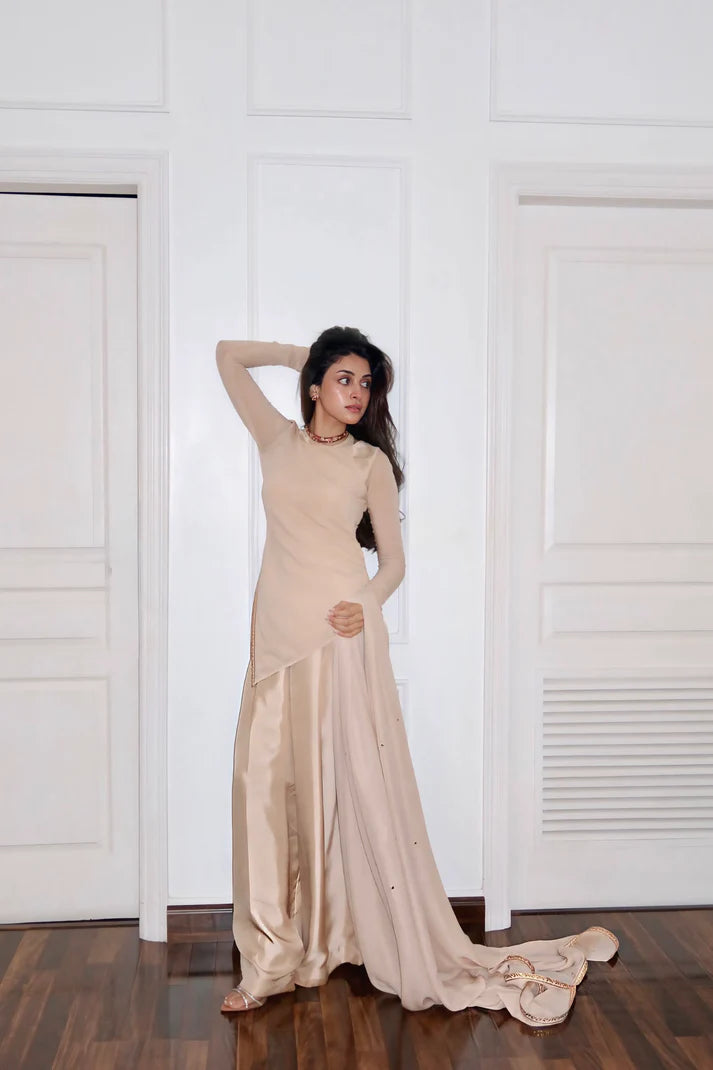 Champagne Draped CO-ORD Set