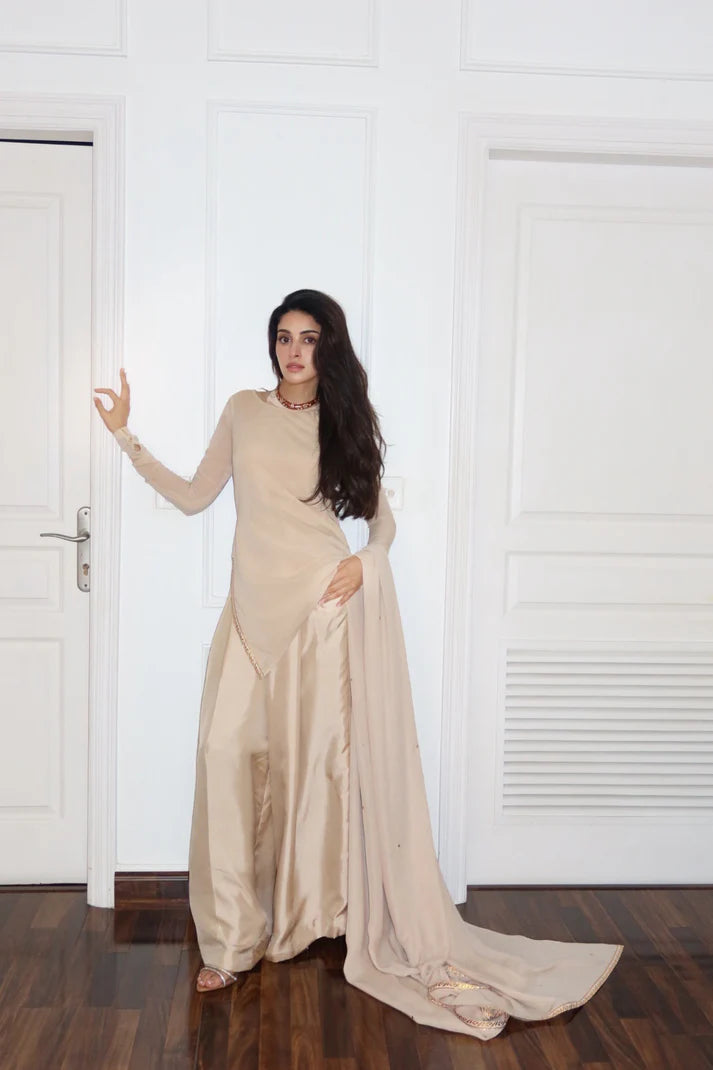 Champagne Draped CO-ORD Set
