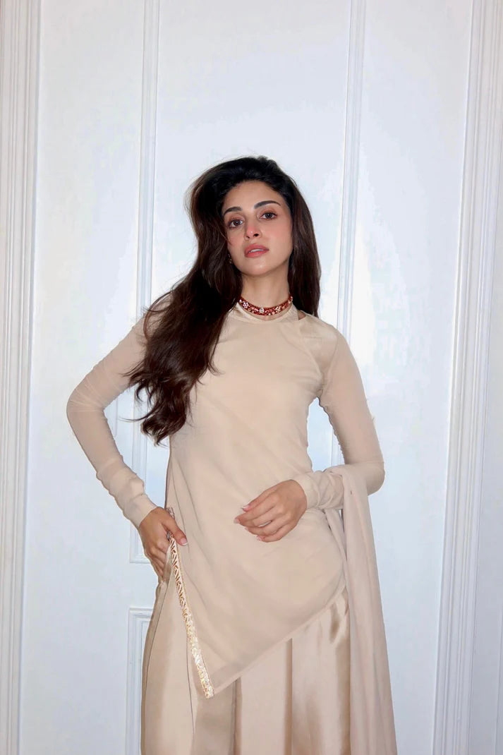 Champagne Draped CO-ORD Set