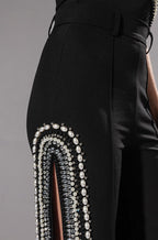 LUXURIOUS SIDE SLITS PANTS
