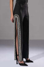LUXURIOUS SIDE SLITS PANTS