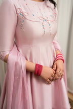 Blush Pink Peplum Set