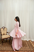 Blush Pink Peplum Set