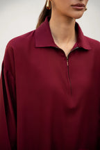 Relaxed Maroon Co-ord Set