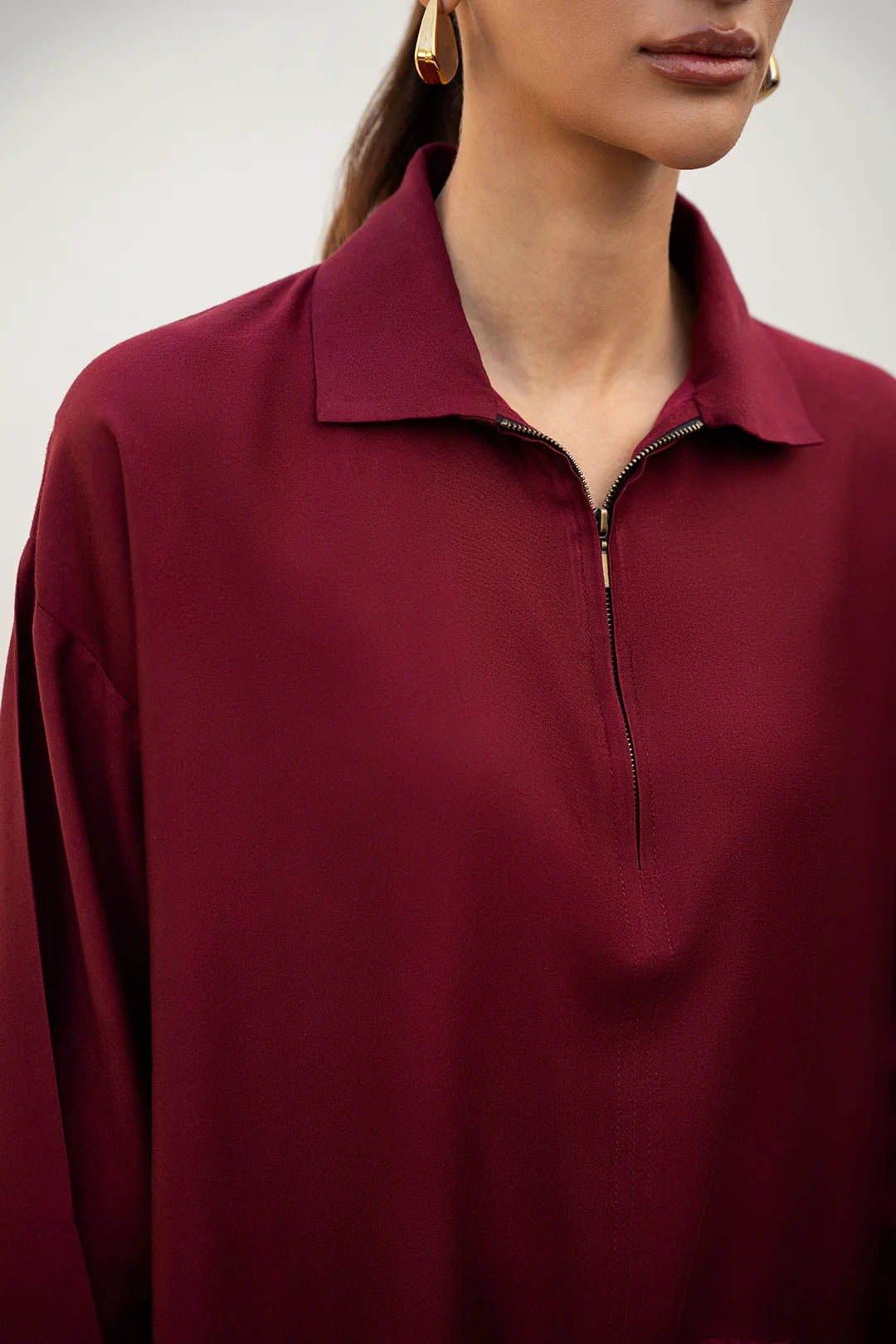 Relaxed Maroon Co-ord Set
