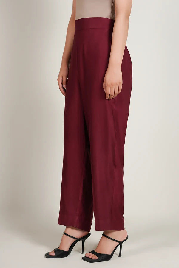 Relaxed Maroon Co-ord Set