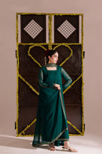 Regal Green 3PC Suit – Chiffon Dupatta