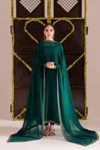 Regal Green 3PC Suit – Chiffon Dupatta