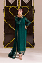 Regal Green 3PC Suit – Chiffon Dupatta
