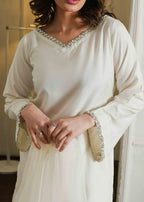 Crystal Neckline Plazo Set