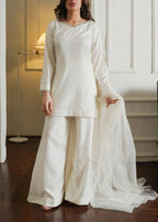 Crystal Neckline Plazo Set