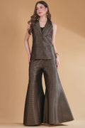 Black Brocade Statement Set