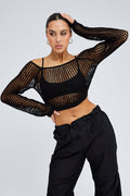 Weave Knit Crop Top