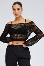 Weave Knit Crop Top