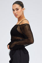 Weave Knit Crop Top