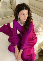 purple saree