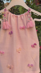 Pink Tasseled Bow Sundress