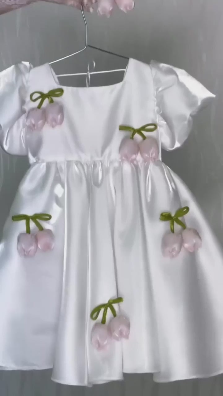 Silk Tulip Flower Dress