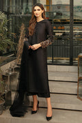 MIDNIGHT ONYX CRYSTAL-SLEEVE ENSEMBLE
